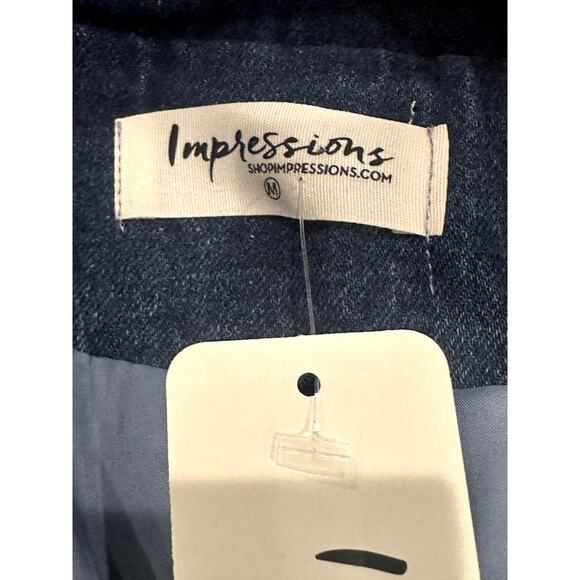 And The Why – Dreaming of Soho Denim Blazer – Medium Wash – Size M - Picture 2 of 5